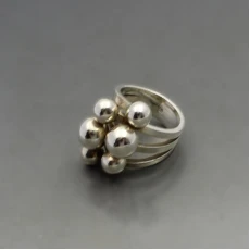 Lapponia Silver Modernist Cufflinks